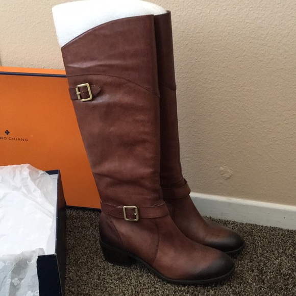 Arturo Chiang brown knee high boots BOGO - Picture 2 of 14